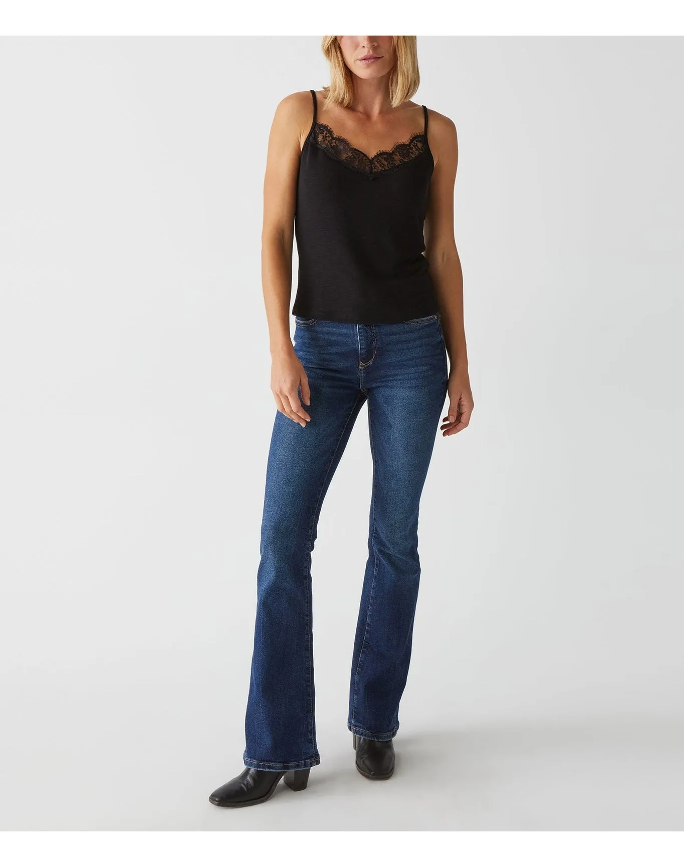 Raven Lace Trim Camisole | Black MICHAEL STARS