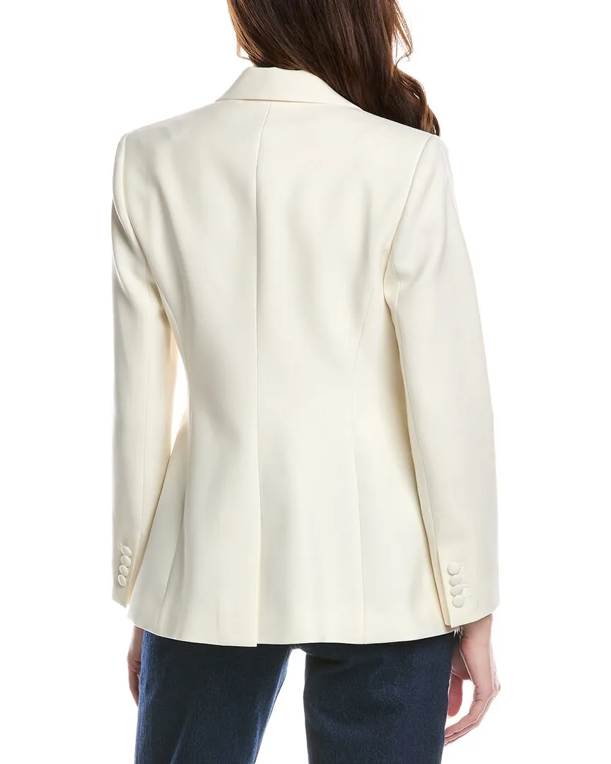 Rebecca Taylor Cavalry Twill Wool & Silk-Blend Blazer