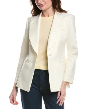 Rebecca Taylor Cavalry Twill Wool & Silk-Blend Blazer