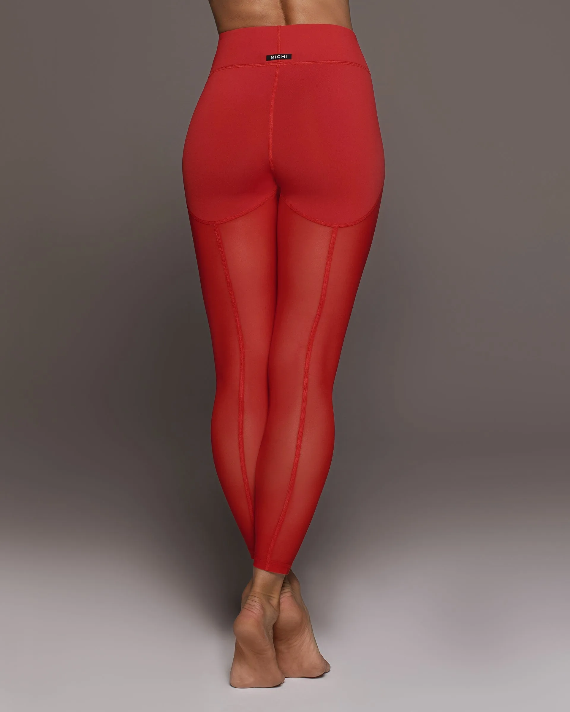 Revue Mesh Legging | Fire Red MICHI