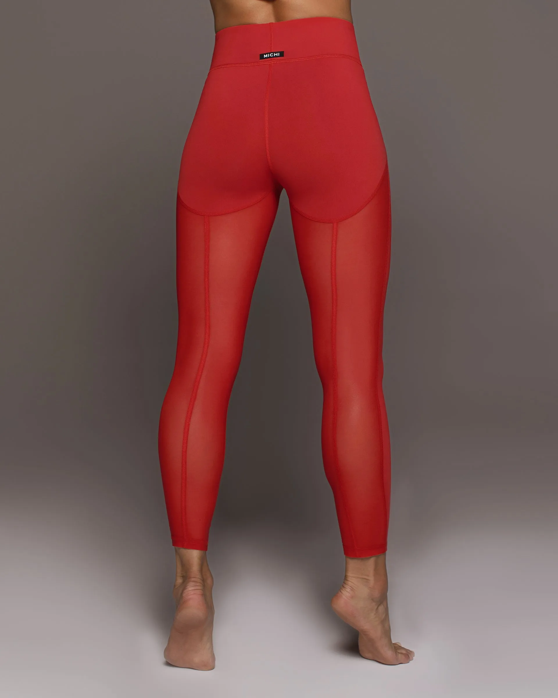 Revue Mesh Legging | Fire Red MICHI