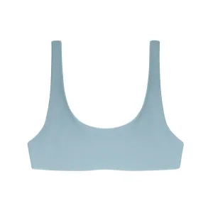 Rounded Edges Top | Glacier Sheen JADE SWIM
