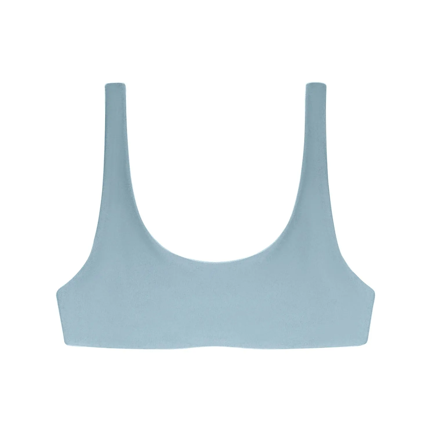 Rounded Edges Top | Glacier Sheen JADE SWIM