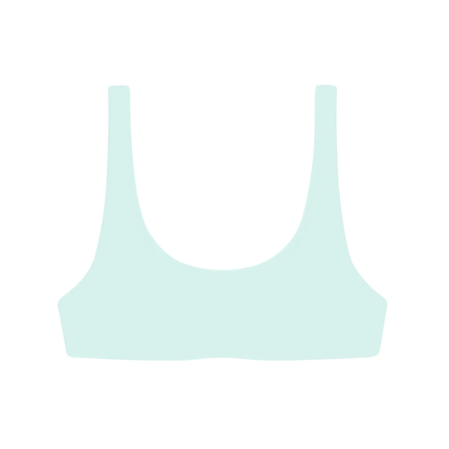 Rounded Edges Top | Mist Matte JADE SWIM