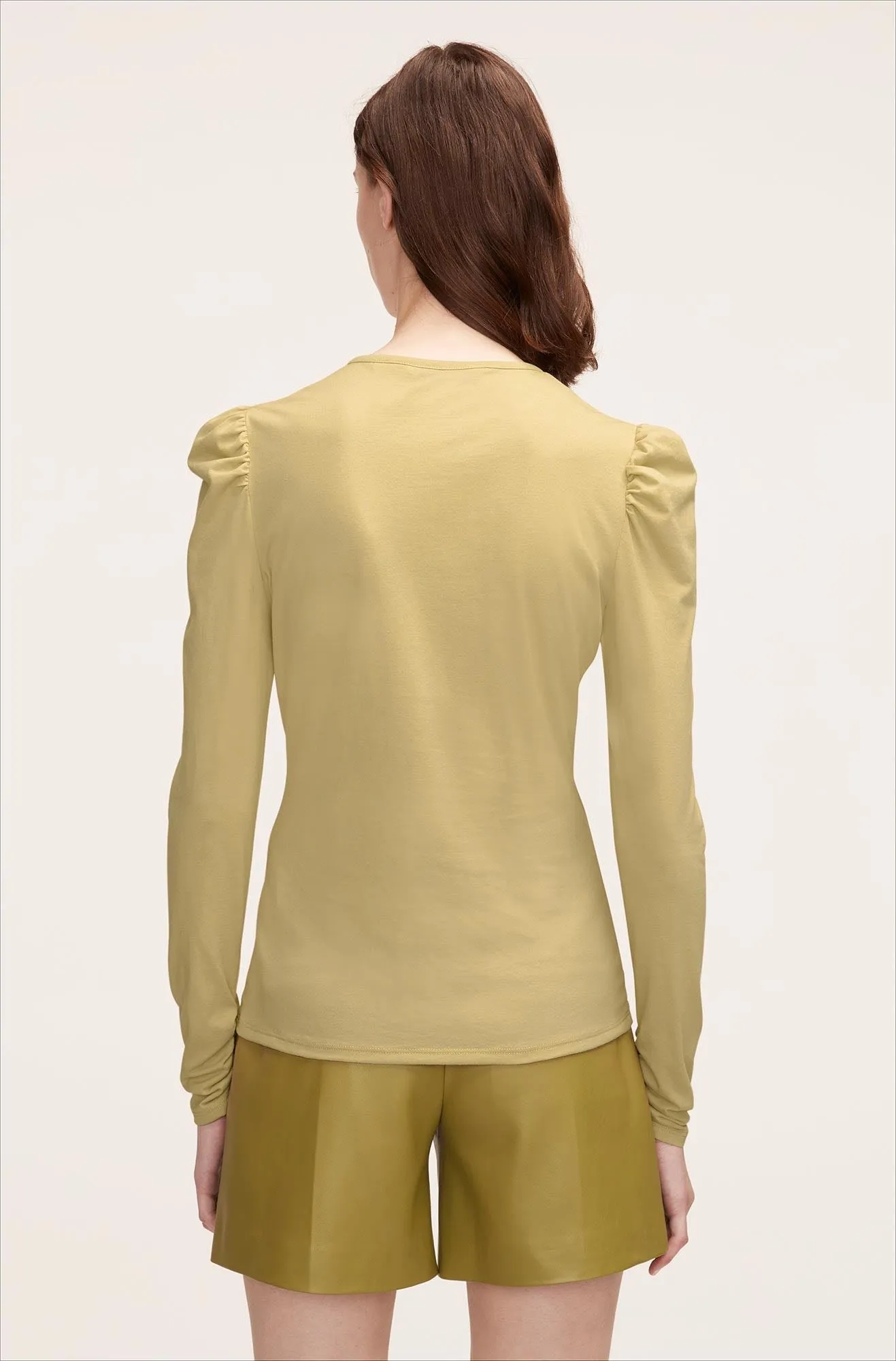Ruched Ls Top | Manzanilla REBECCA TAYLOR