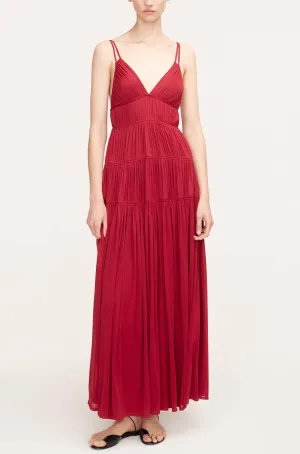 Ruched Mesh Maxi Dress | Hibiscus REBECCA TAYLOR