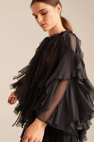 Ruffle Top | Dusk REBECCA TAYLOR