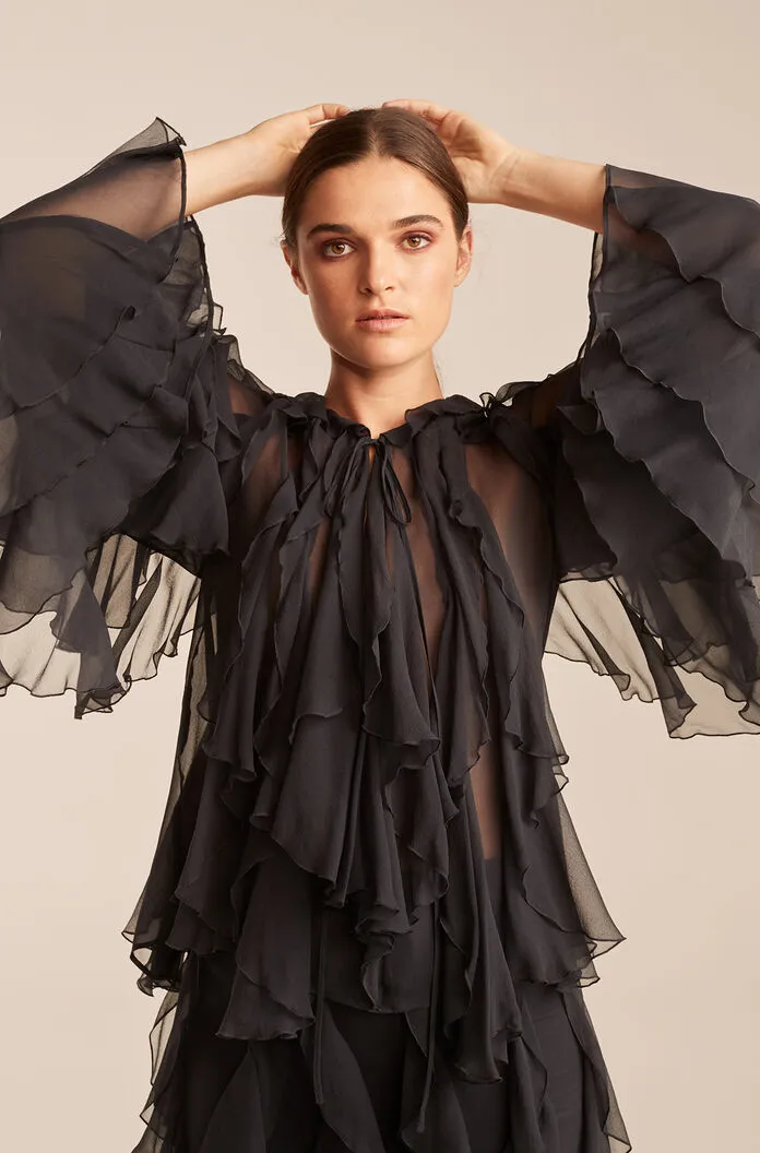 Ruffle Top | Dusk REBECCA TAYLOR