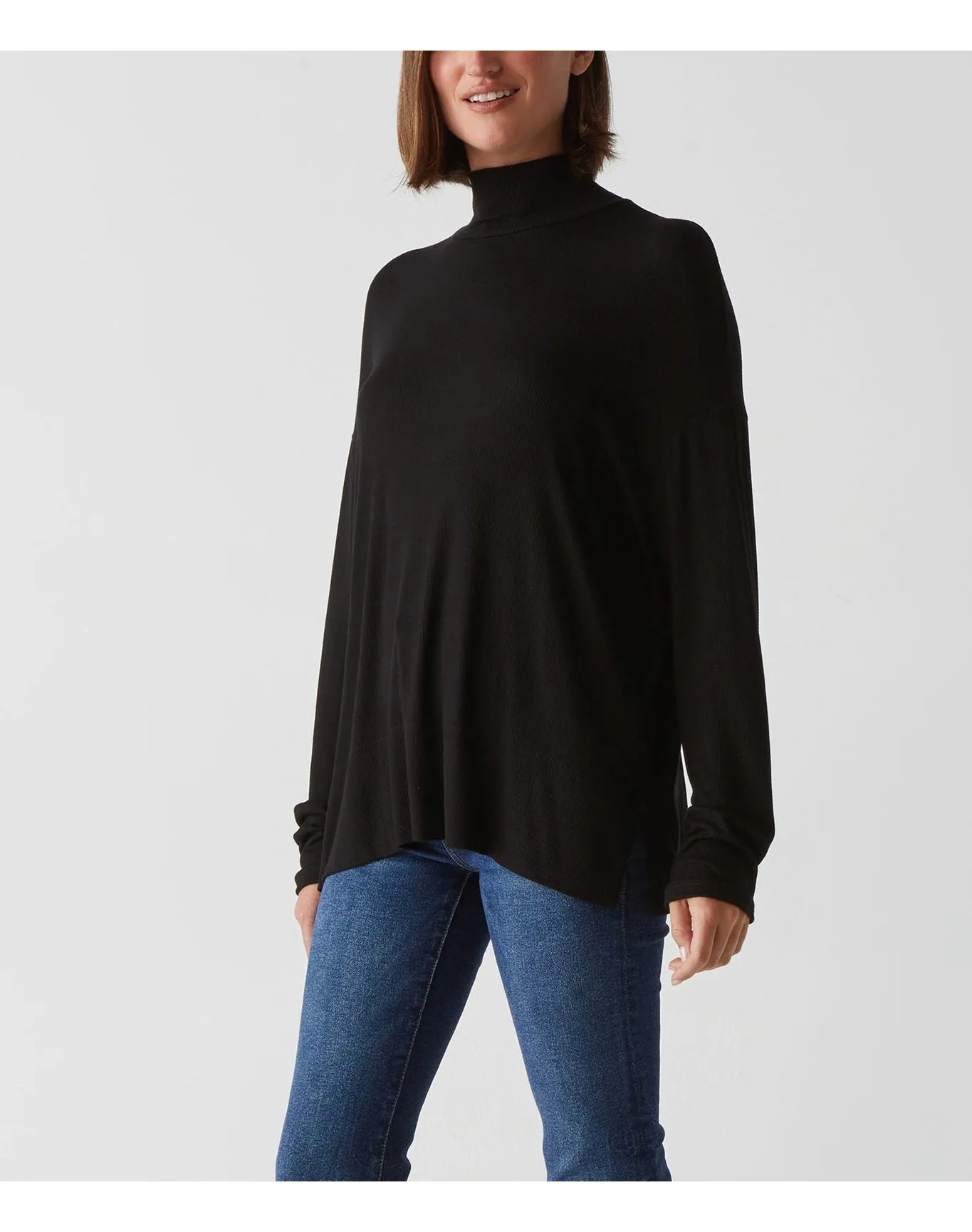 Ryan Mock Neck Top | Black MICHAEL STARS