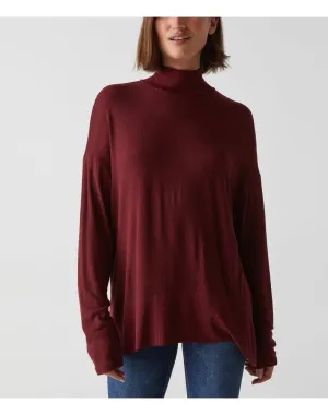 Ryan Mock Neck Top | Boysenberry MICHAEL STARS