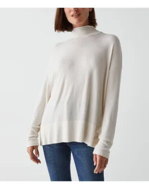 Ryan Mock Neck Top | Chalk MICHAEL STARS