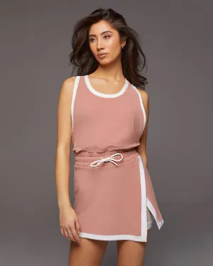 Sabato Dress | Pink Sand/White MICHI