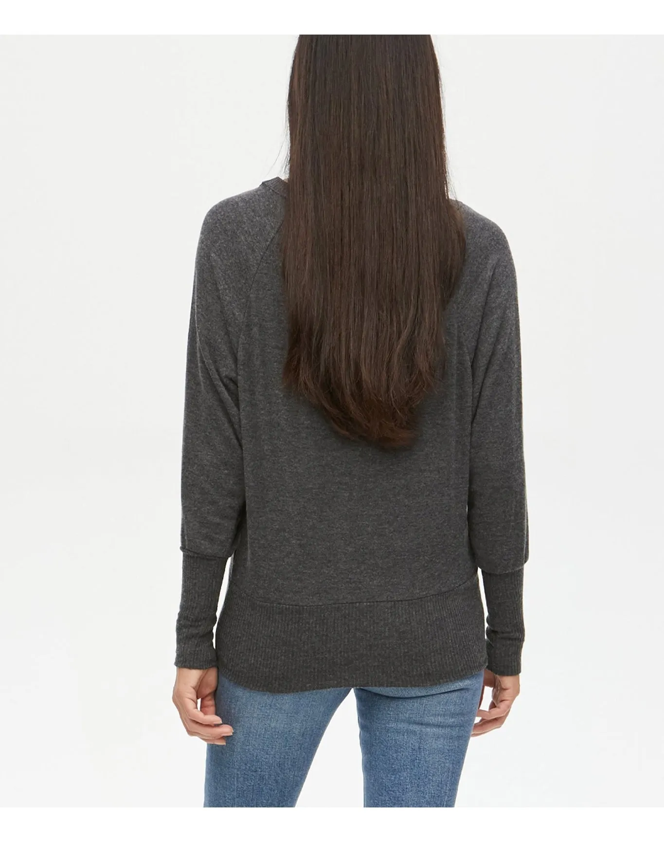 Sadie Boat Neck Top | Charcoal MICHAEL STARS