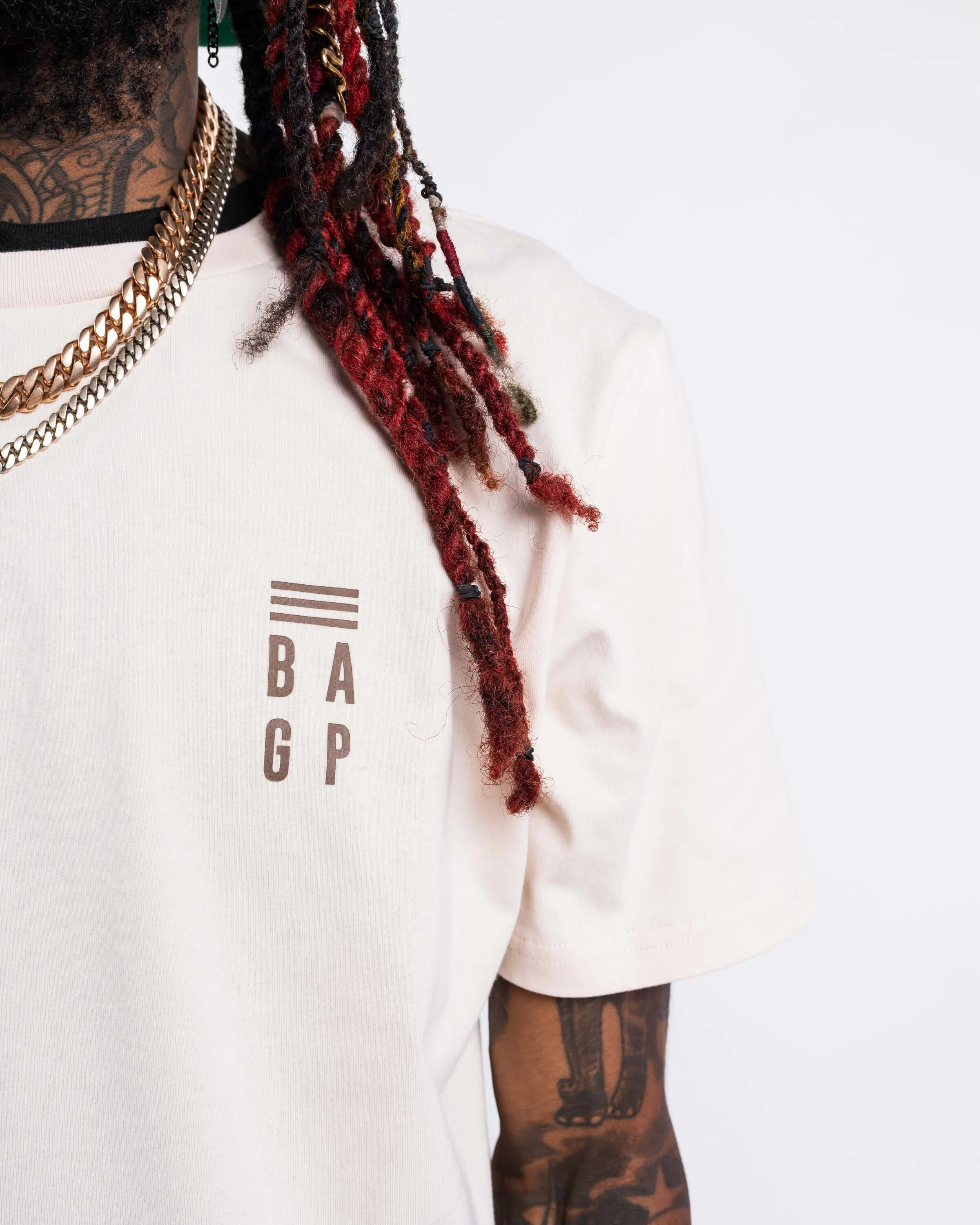 Signature Heavyweight Scallop T-Shirt - Latte