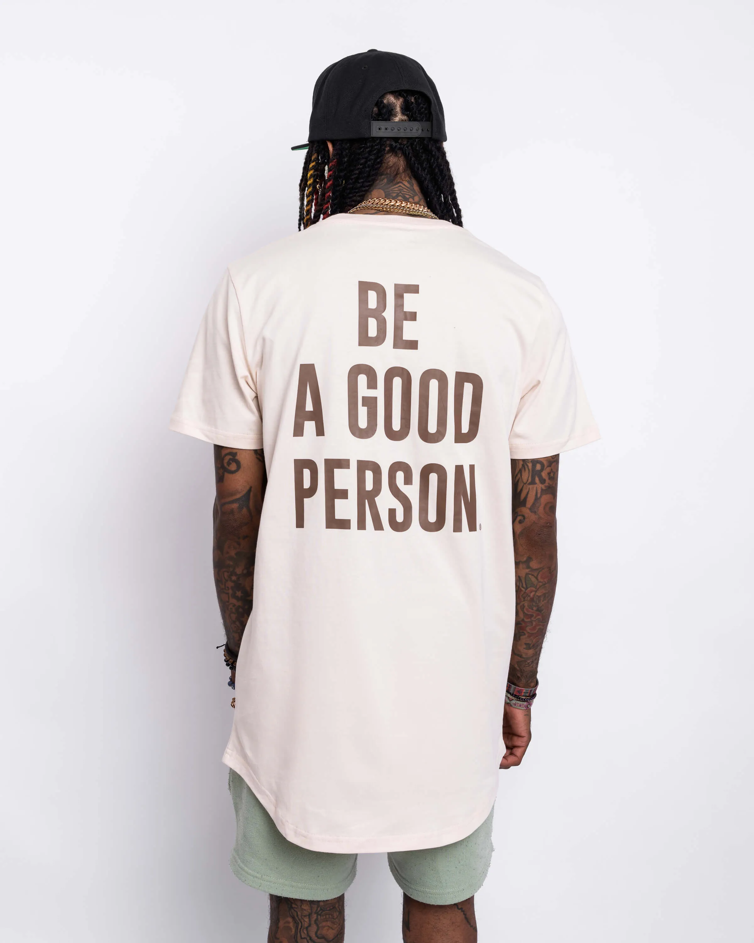 Signature Heavyweight Scallop T-Shirt - Latte
