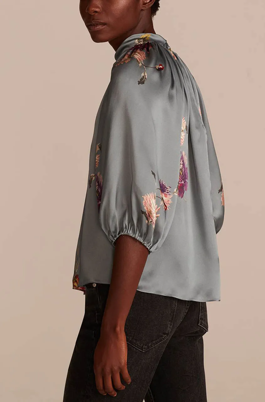 Sim Fleur Blouse | Duck Egg REBECCA TAYLOR