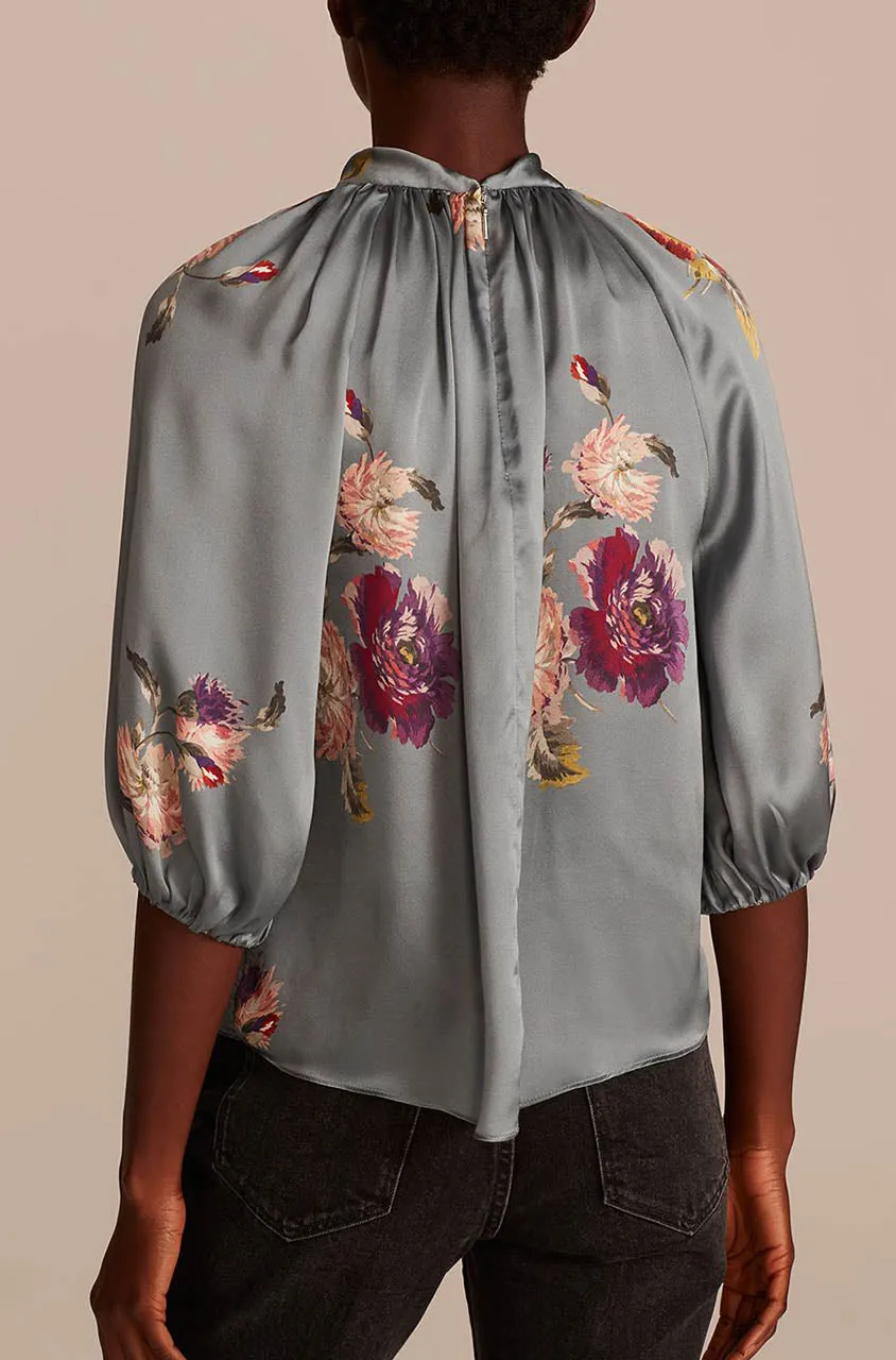 Sim Fleur Blouse | Duck Egg REBECCA TAYLOR