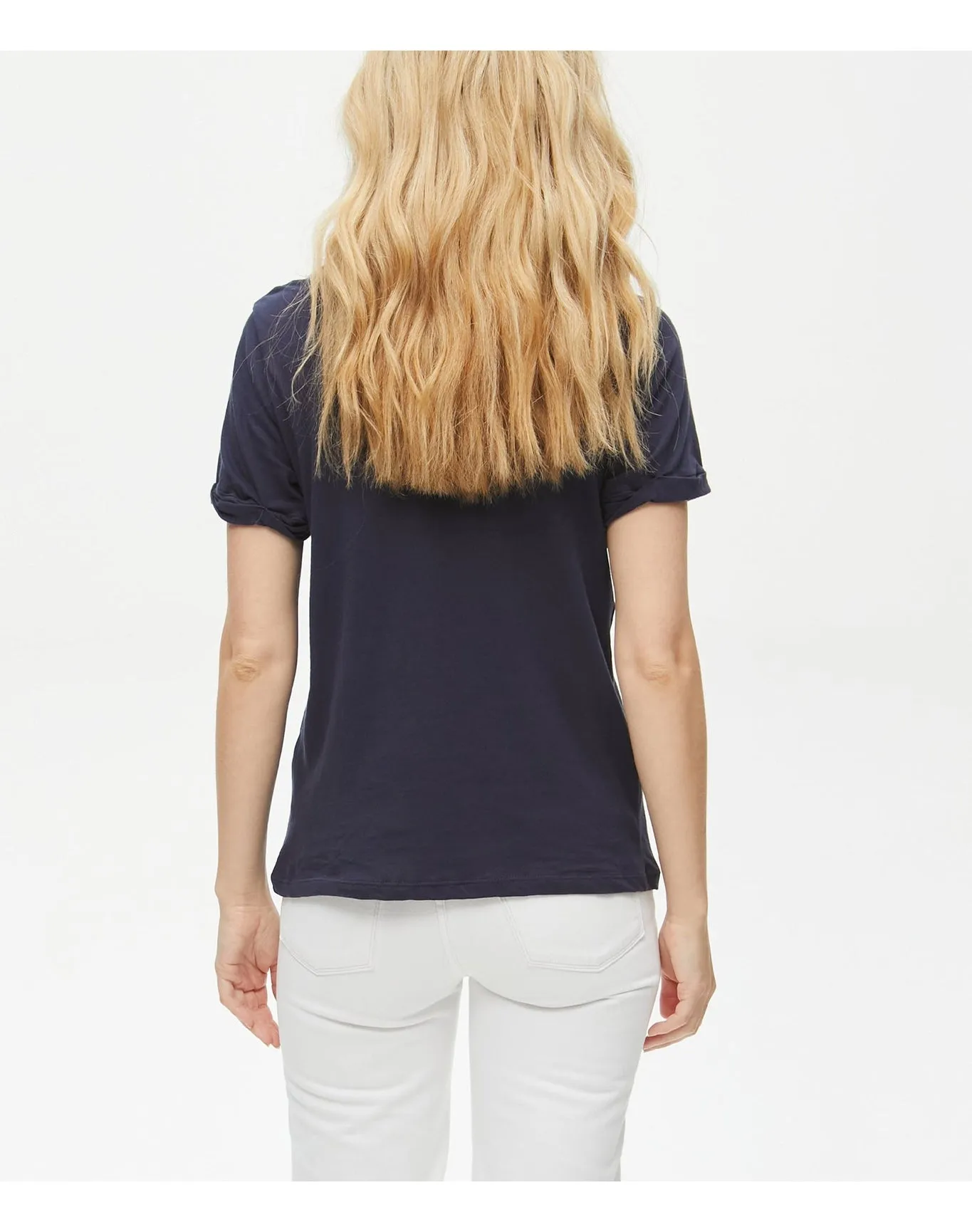 Sloan Tee with Rolled Sleeves | Admiral MICHAEL STARS