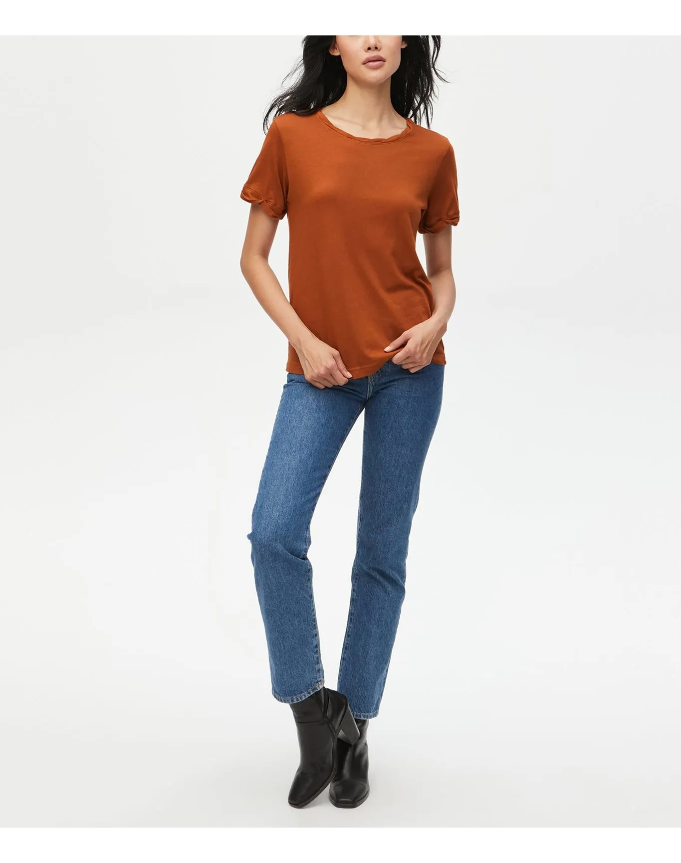 Sloan Tee with Rolled Sleeves | Rustique MICHAEL STARS