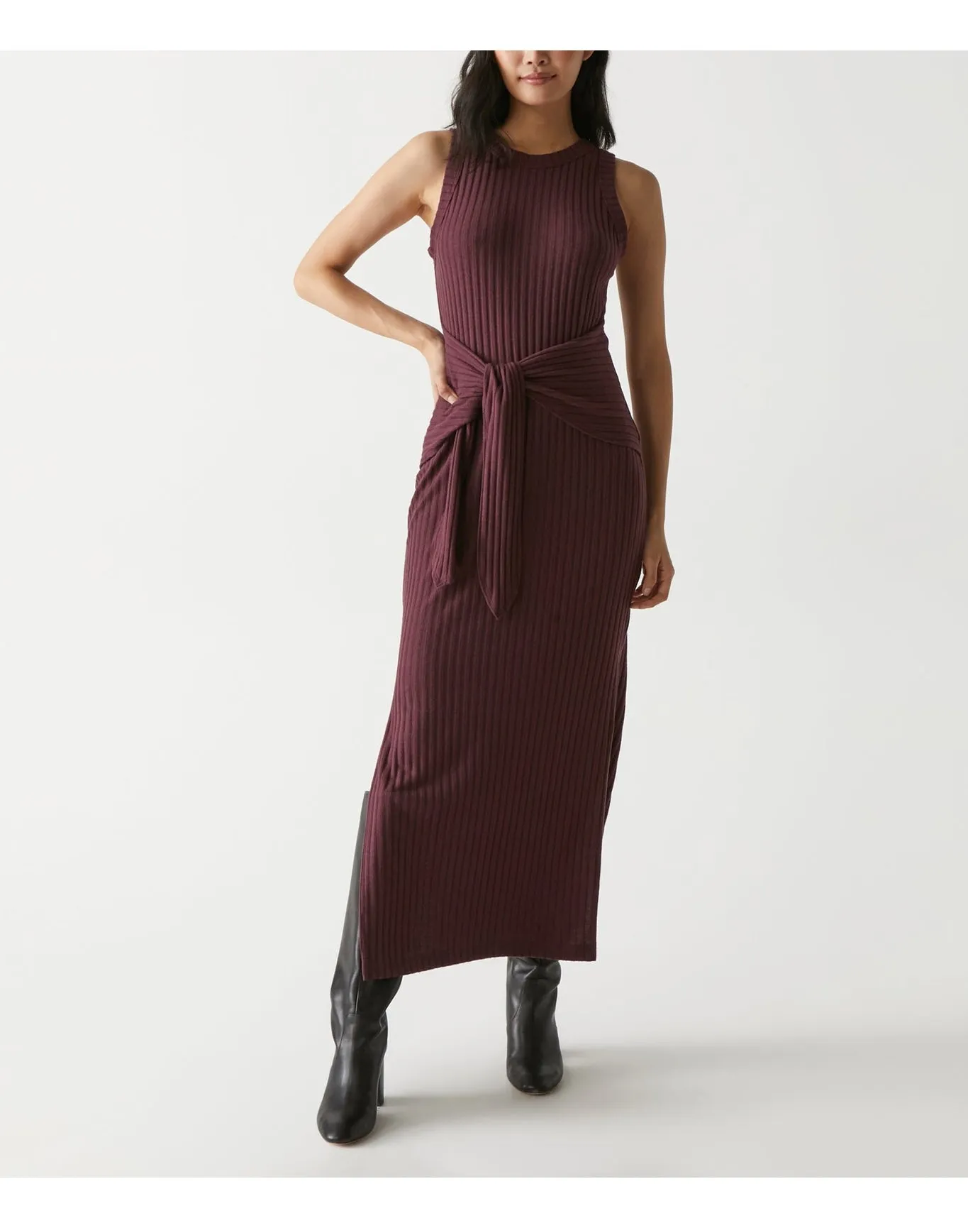Solana Ribbed Maxi Dress | Plum MICHAEL STARS