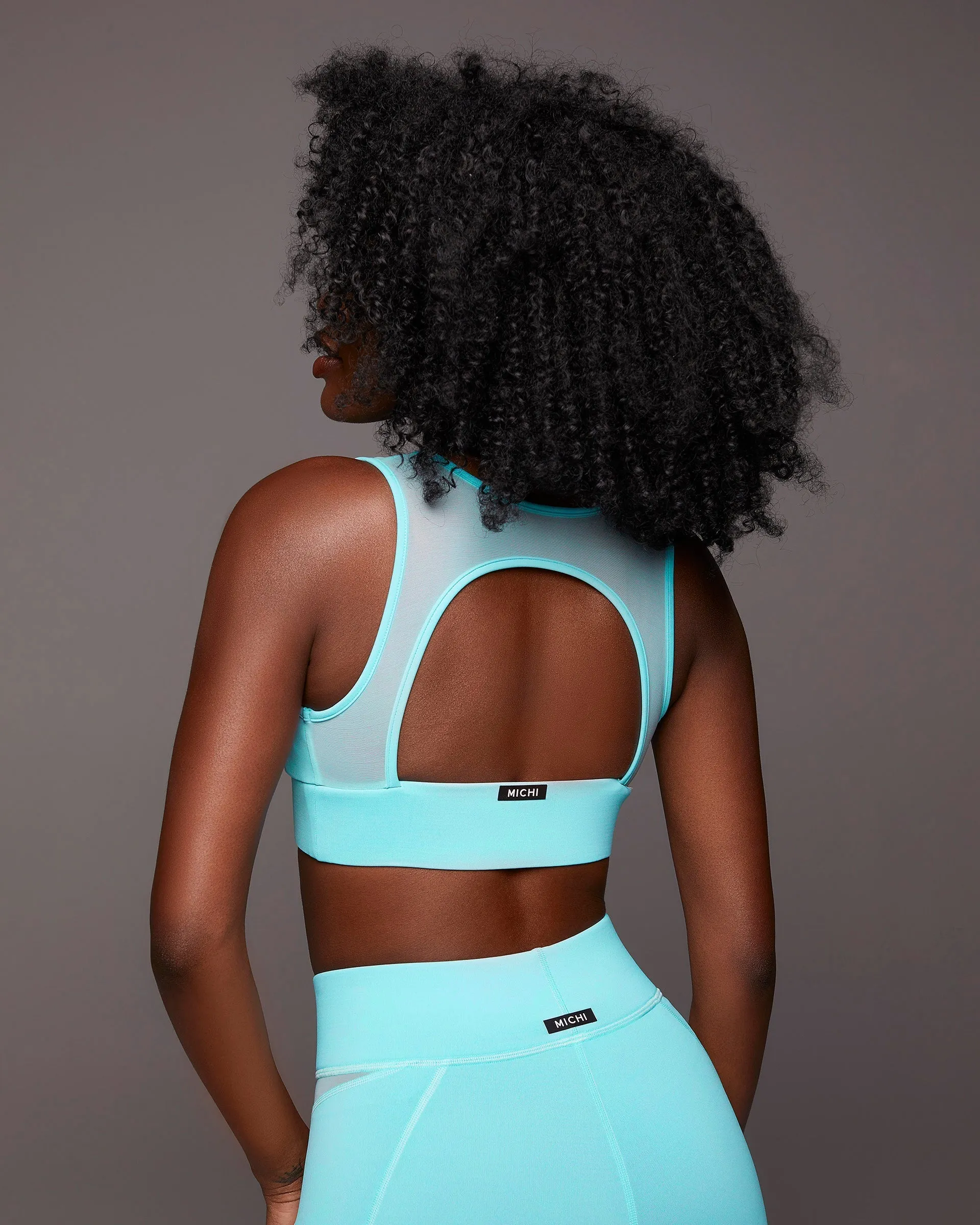 Solstice Longline Bra | Island Blue MICHI