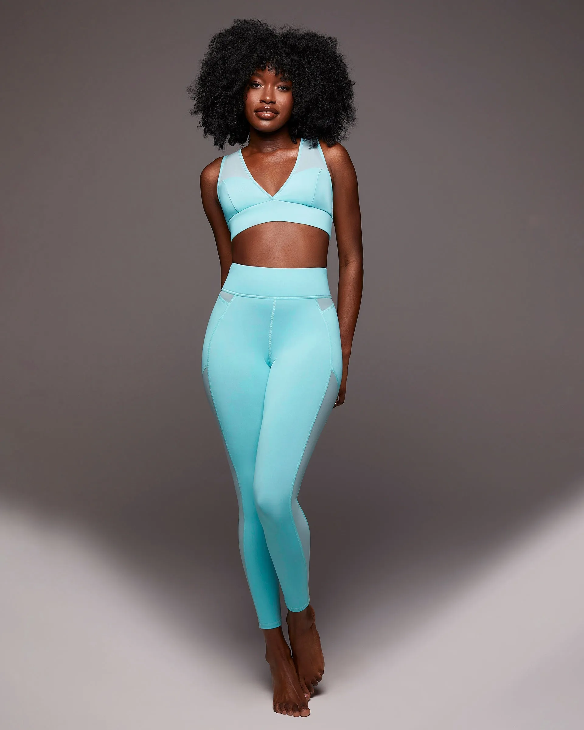 Solstice Longline Bra | Island Blue MICHI