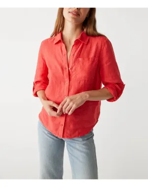 Spencer Linen Button Down Top | Spritz MICHAEL STARS