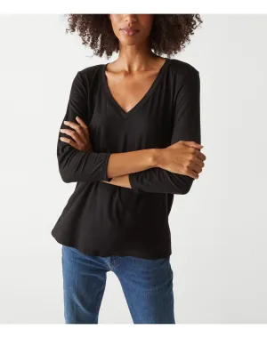 Sue V-Neck Tee | Black MICHAEL STARS