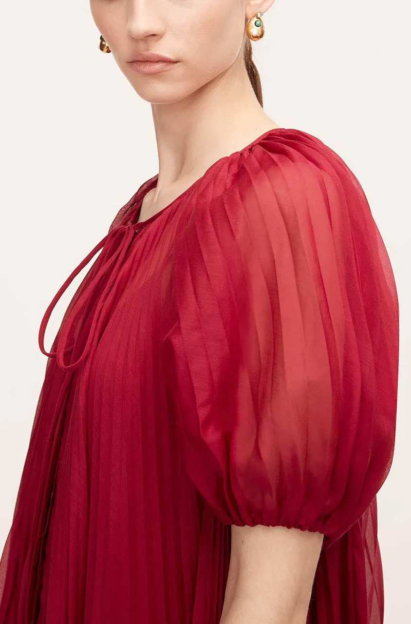 Sunburst Pleat Dress | Hibiscus REBECCA TAYLOR