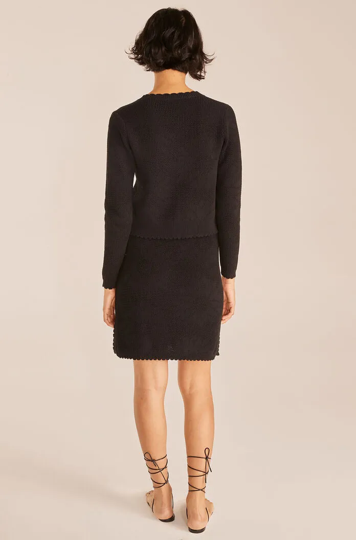 Sunflower Skirt | Black REBECCA TAYLOR