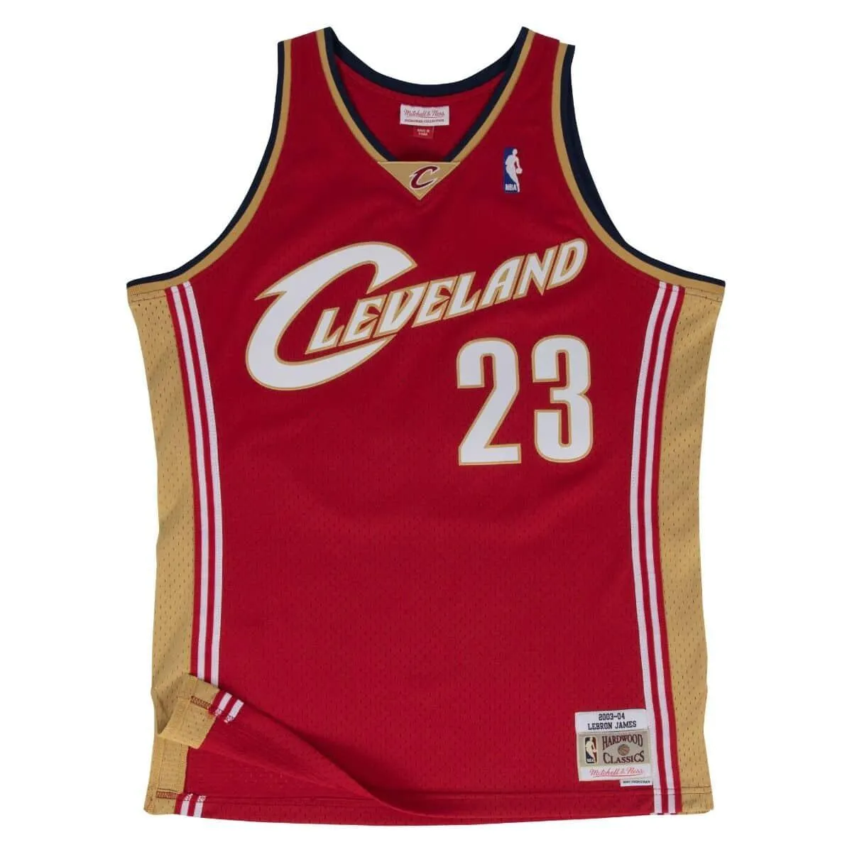 Swingman Jersey Cleveland Cavaliers Road 2003-04 Lebron James Dark Red