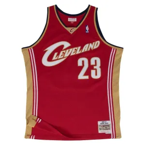 Swingman Jersey Cleveland Cavaliers Road 2003-04 Lebron James Dark Red