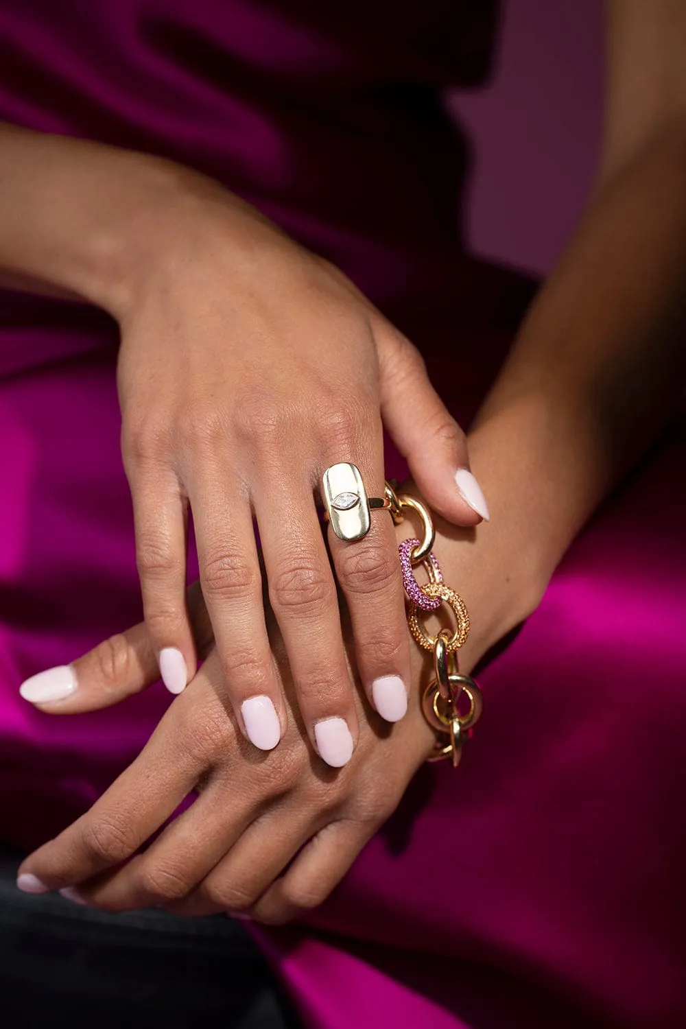 Synchronicity Marquise Diamond Ring