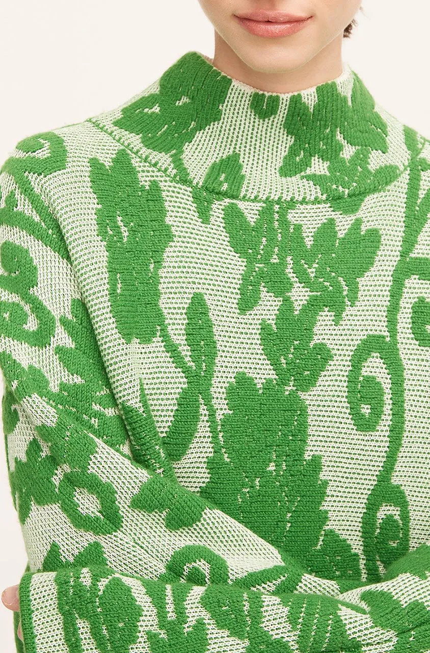 Tapestry Jacquard Turtleneck | Tapestry Fleur Golf Combo REBECCA TAYLOR