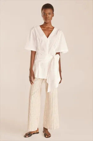 Tie Waist Blouse | Milk REBECCA TAYLOR