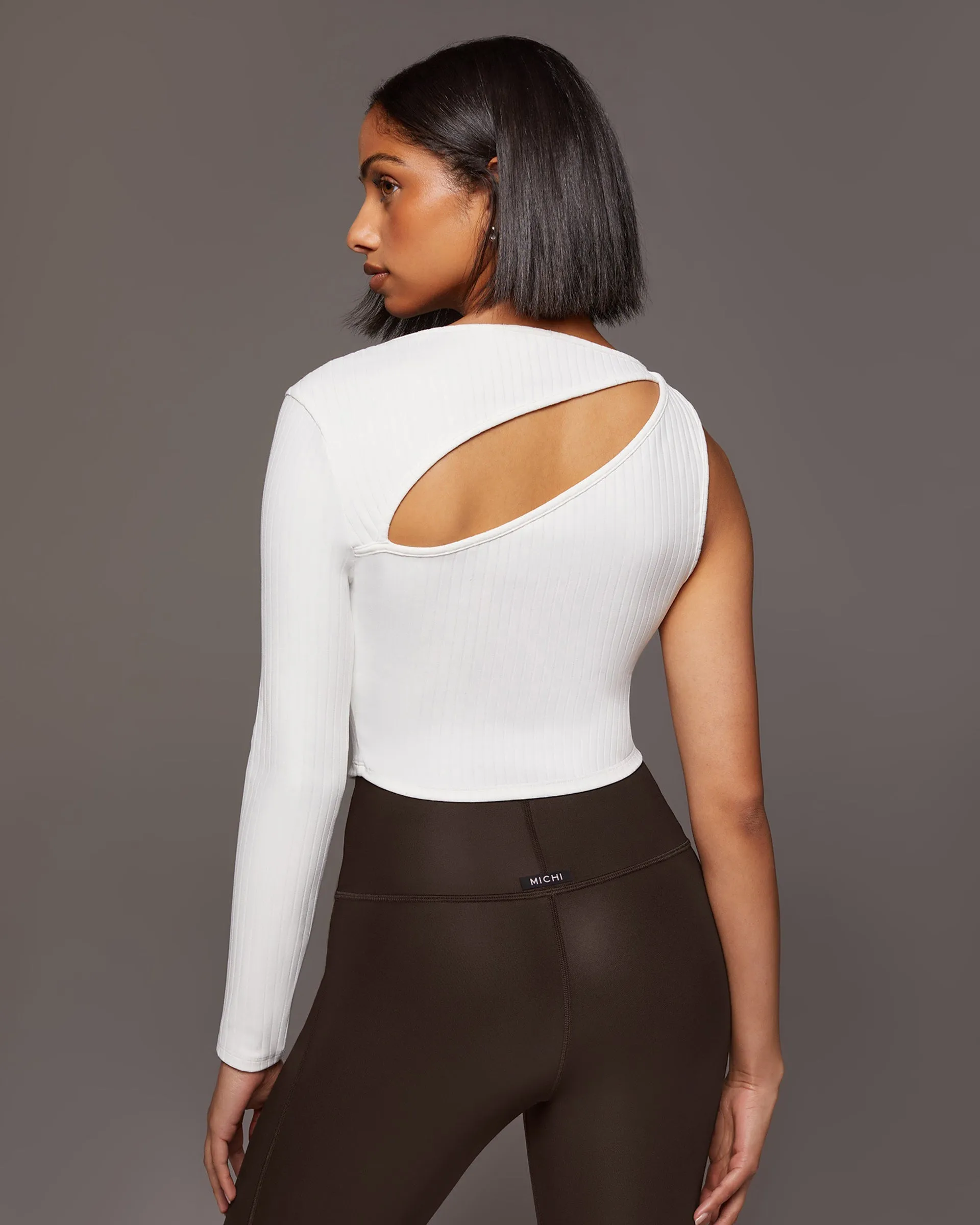 Tigress Long Sleeve Crop Top | Ivory MICHI