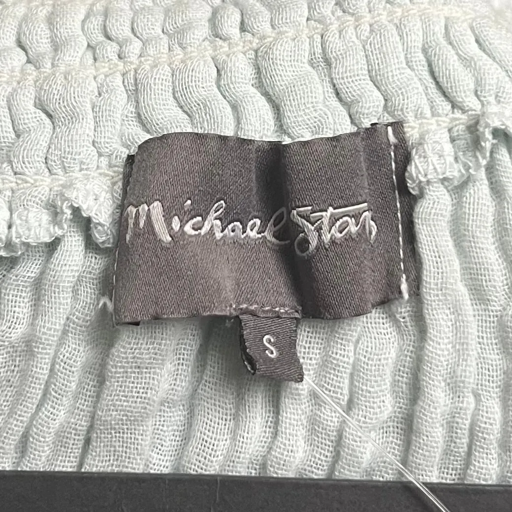 Top Short Sleeve By Michael Stars In Blue, Size: S