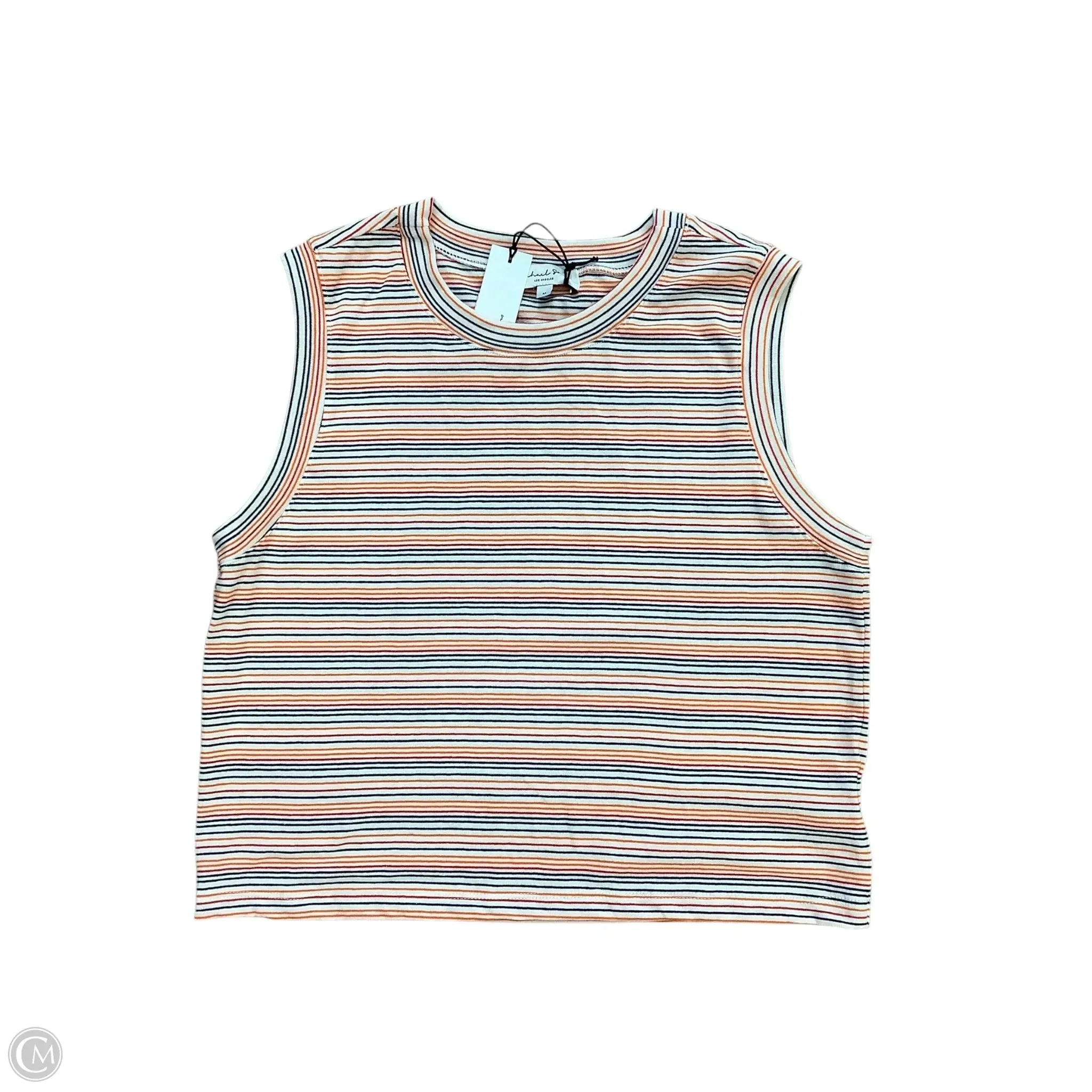 Top Sleeveless Basic By Michael Stars In Striped Pattern, Size: M