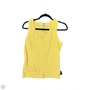 Top Sleeveless By Michael Stars In Yellow, Size: L