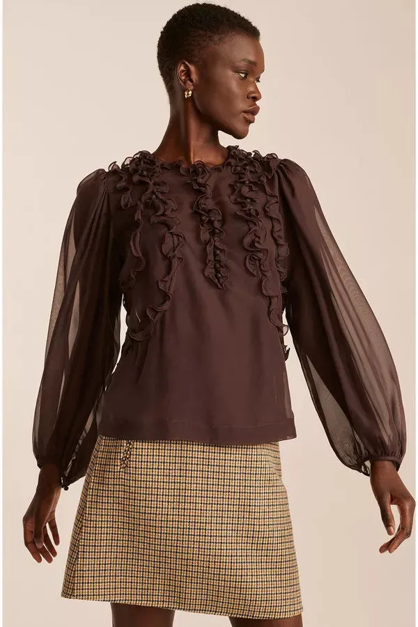 Top With Ruffles | Cabernet REBECCA TAYLOR