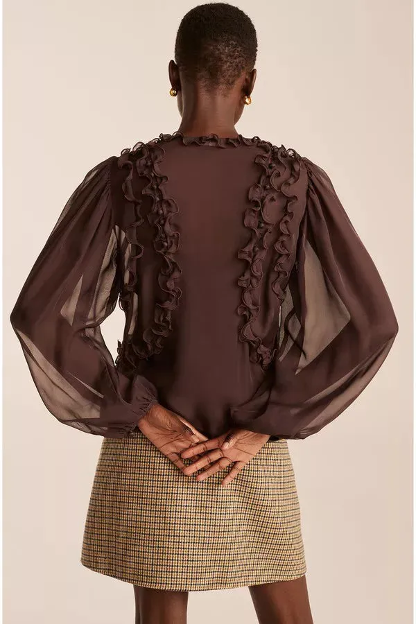 Top With Ruffles | Cabernet REBECCA TAYLOR