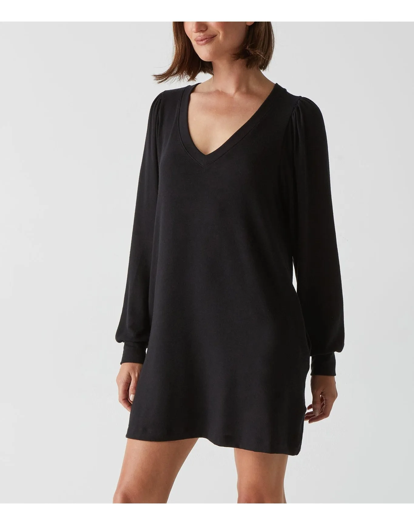 Trisha V-Neck Dress | Black MICHAEL STARS