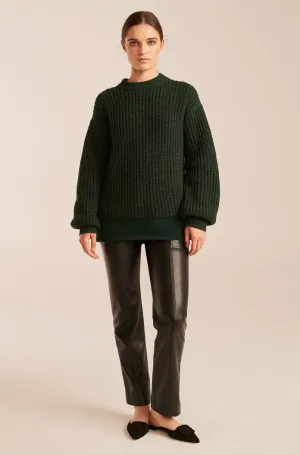 Tweed Crew | Forest Tweed REBECCA TAYLOR