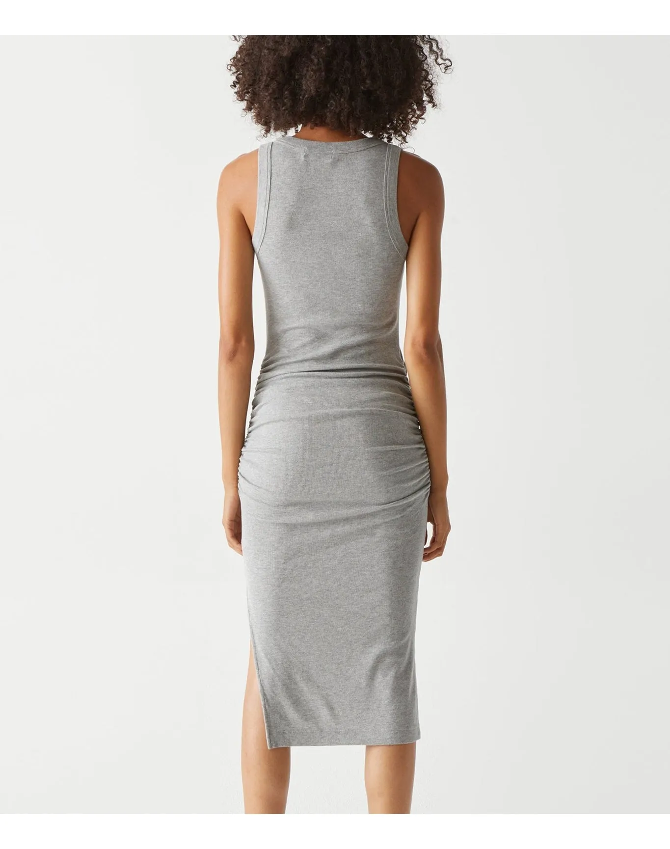 Ulla Ribbed Dress | Heather Grey MICHAEL STARS