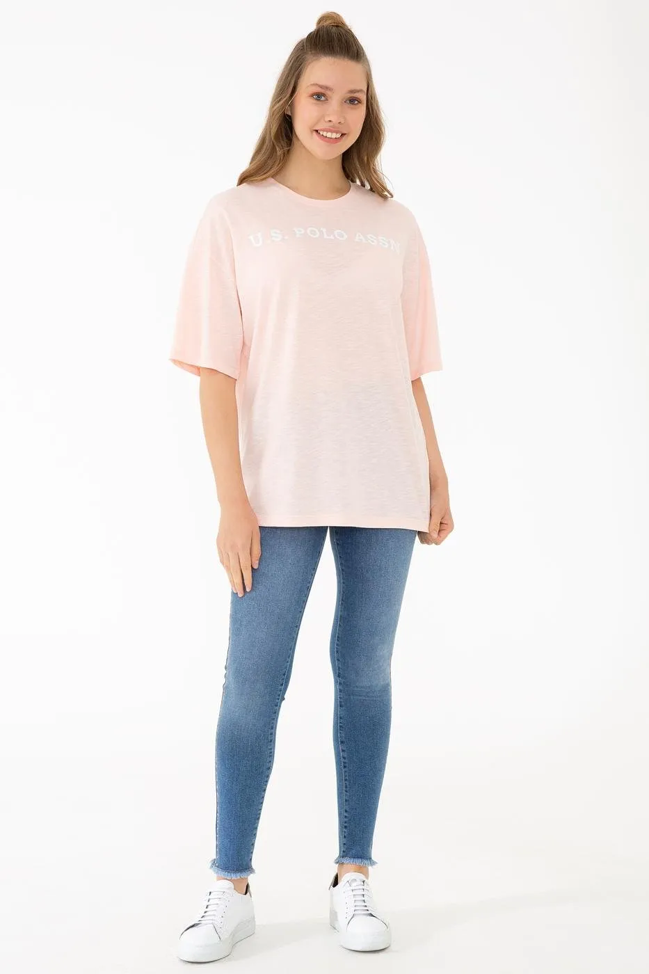 US Polo Assn. Oversized Crew Neck T-Shirt - Women