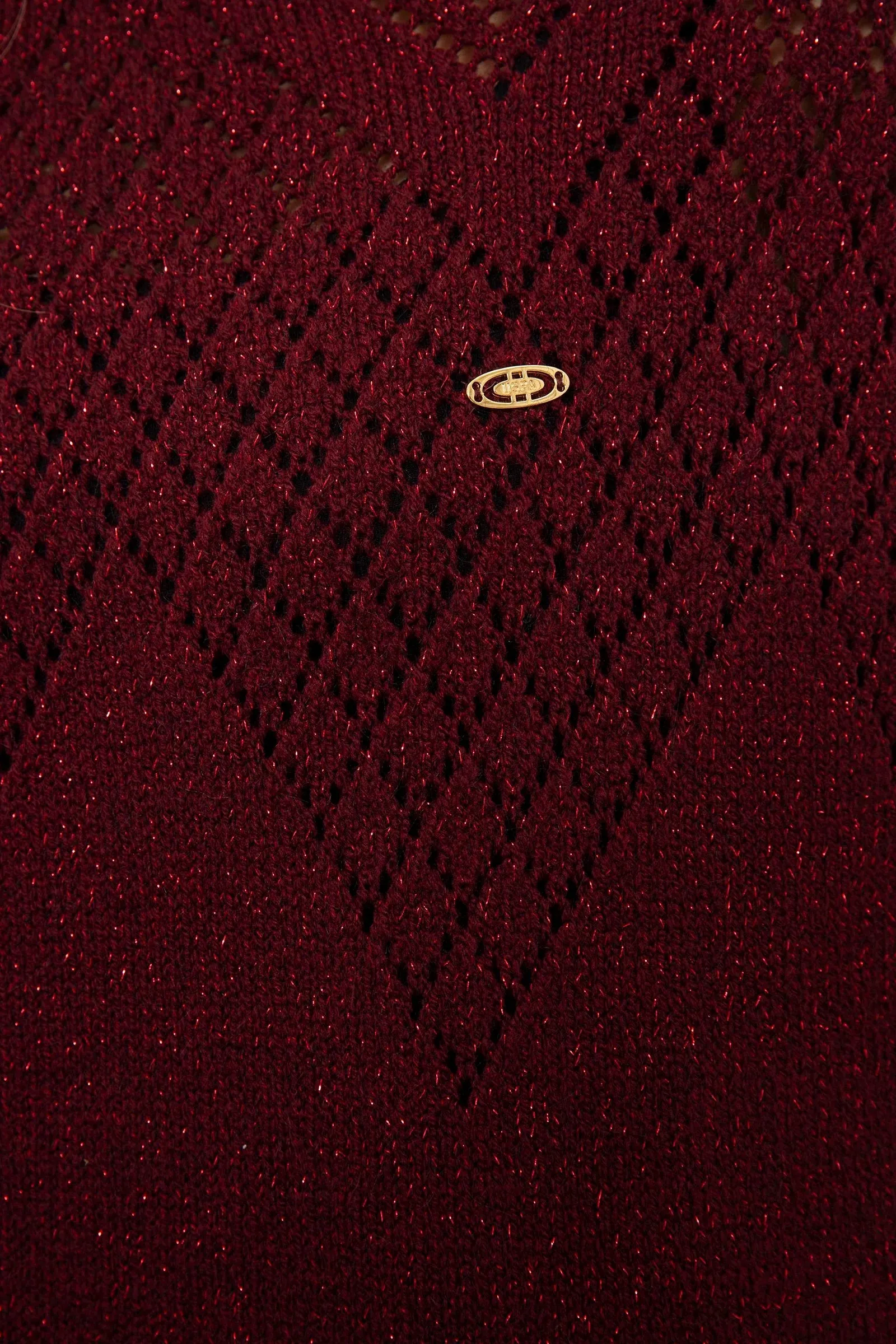 US Polo Assn. Oversized Round Neck Pullover with Metal USPA Logo - Women