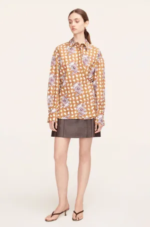 Vegan Leather Mini Skirt | Walnut REBECCA TAYLOR