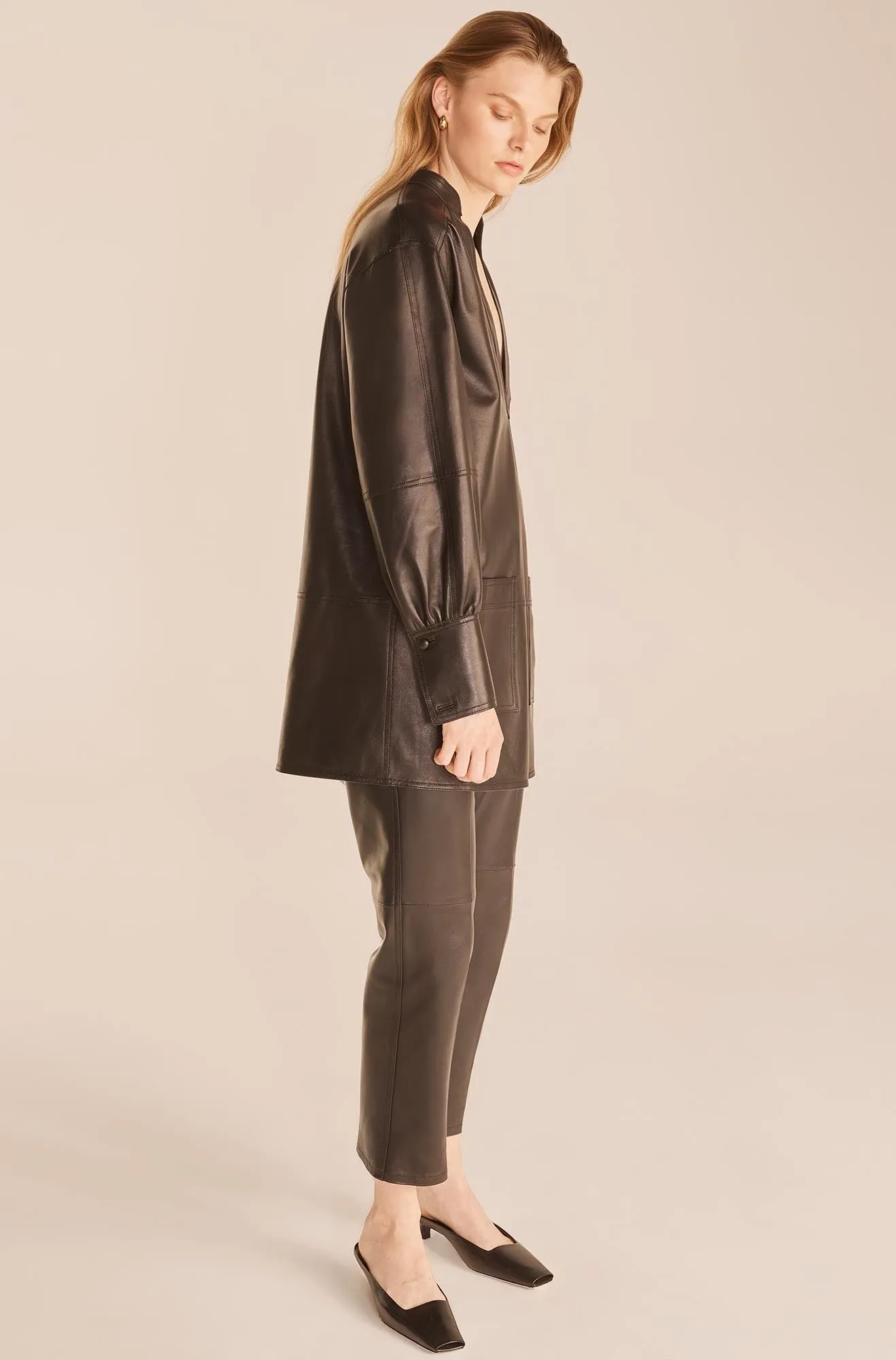 Vegan Tunic Dress | Walnut REBECCA TAYLOR