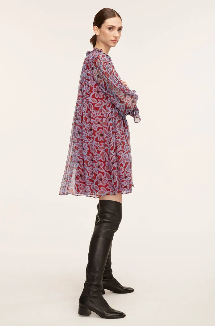 Vera Fleur Chiffon Smocked Dress | Vera Fleur Cherry Combo REBECCA TAYLOR