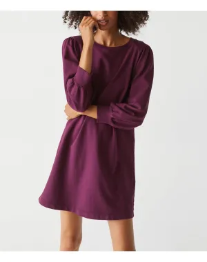 Veronica Terry Puff Sleeve Dress | Plum MICHAEL STARS